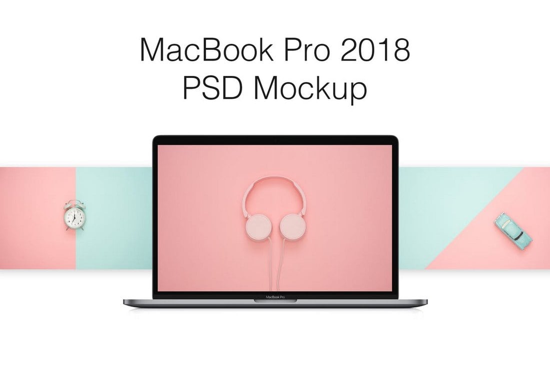 MacBook Pro Mockup PSD 2018